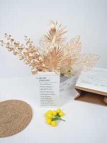 12入組人造植物 - 金色 - 查看 2