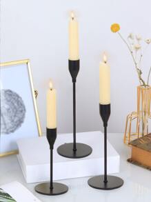 3pcs Iron Candle Holder - Black - View 6