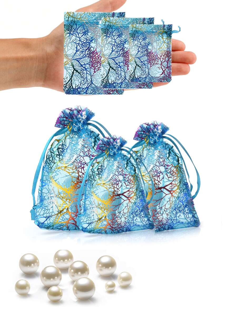5pcs Coral Pattern Packaging Bag - Multicolor - View 1