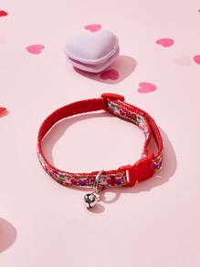 情人節寵物貓項圈 - 彩色 - 查看 2