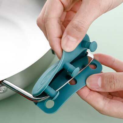 1 cái ngẫu nhiên, miếng lót tay cầm nồi bằng silicon chống bỏng, chống trượt, phụ kiện nhà bếp