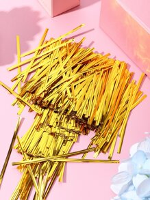 750pcs Plain Twist Tie - Gold - View 2