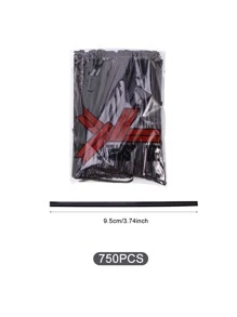 750pcs Plain Twist Tie - Black - View 3