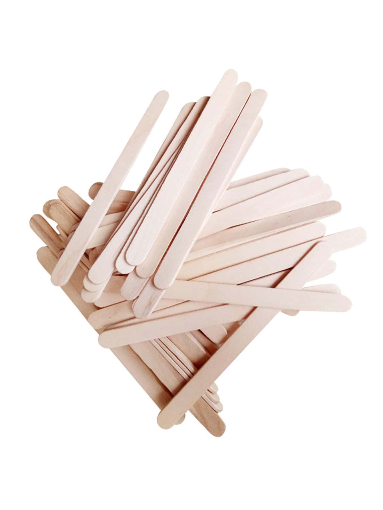 50/100pcs Epoxy Resin Mixing Sticks, Wooden Rods For DIY Handicrafts And Small Construction - Beige - View 1
