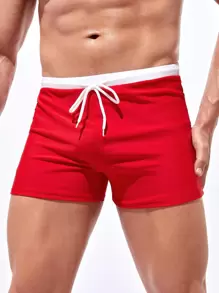 Manfinity Swimmode Męskie kąpielówki ze ściągaczem w pasie, hawajskie