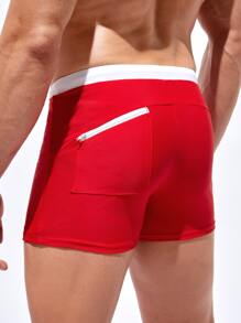 Manfinity Swimmode Męskie kąpielówki ze ściągaczem w pasie, hawajskie