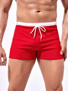 Manfinity Swimmode Męskie kąpielówki ze ściągaczem w pasie, hawajskie