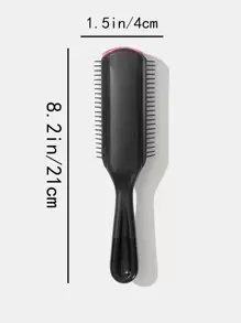 Dry & Wet Use Nine-Row Comb Block Hair Brush 1pc Medium Plastic Classic Oval Handheld Anti Frizz Hair Comb For All Hair Types For Women And Men Gift, Hair Brush/ Hair Comb, Hair Brush, Comb, Hair Tools, Hair Products And Accessories For Barber Salon Beauty Travel Essentials, Back To School, Travel Holiday Essentials, Hair Accessories For Women, Brush, Hair Brush, Wooden Comb, Hair Brush, Mini Hair Brush, Detangling Brush, Hair Brushes, Curly Hair Brush, Hairdressing Equipment,Travel Essentials,Hairstyle,Hairdressing,Hair Brush,Slick Back Brush,Styling Brush,Curly Hair Brush,Edge Brush,Hair Comb,Brush Hair,Hair Brush Set,Comb Hair,Comb For Curls,Detangling Brush,Hair Brush For Women,Hair,Travel,Hair Products,Hair Tools,Hair Stuff,Barber,Barber Accessories,Barbershop,Hairdressing Equipment - 彩色 - 查看 4