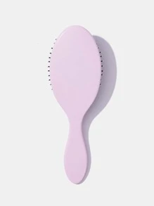 干湿使用垫子、发刷/发梳 1 件大号塑料经典椭圆形手持式柔软触感长柄易于拆卸发梳礼物适合女性和女孩适合女性和男性适合女性妈妈妻子姐妹青少年女朋友适合所有发质、刷子、发刷、边缘刷、刷头发、发梳、梳头发、顺发刷、球刷、迷你发刷、发刷套装、木梳 - 粉色 - 查看 2