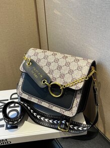 Mini Letter Graphic Square Bag - Multicolor - View 5