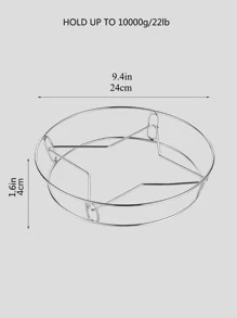 1pc Stainless Steel Anti-scalding Rack - Silver - View 5