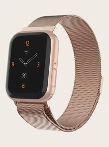 1入組不銹鋼可調節錶帶適用於Apple Watch - 玫瑰金 - 查看 1