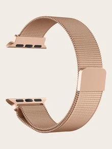 1入組不銹鋼可調節錶帶適用於Apple Watch - 玫瑰金 - 查看 2