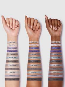 SHEGLAM Wolf Calls Palette 12-Clolor Shimmer Matte Eyeshadow Palette Metallic Color Blue Grey Long Lasting No Smudge Highly Pigmented Soft Smooth Eyeshadow Eye Makeup Cosmetics Brand Beauty Makeup Face Paint Cosmetic For Women Girls Perfect For Winter Spring Ideal For Y2K Fancy Fashion Suitable For Birthday Gift Party Ready Best Color - Wolf Calls - View 7