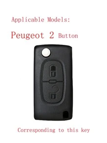 Silicone Hộp đựng chìa khóa ô tô Tương thích với Peugeot - Hồng - Xem 4