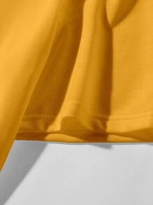 Manfinity Hypemode Men Cartoon Graphic Mock Neck Tee - Yellow - View 4