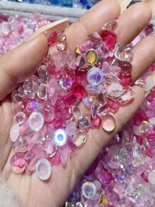 1 Hộp Nhựa Mô Phỏng Kim Cương Giả Đa Hình Dạng 3D Móng Tay Đá Quý Trang Trí Móng Tay Thạch Anh Móng Tay Nghệ Thuật Phụ Kiện Trang Sức Vòng Tay Cho Phụ Nữ Tự Làm Thiết Kế Trang Trí Móng Tay - Nhiều màu - Xem 3