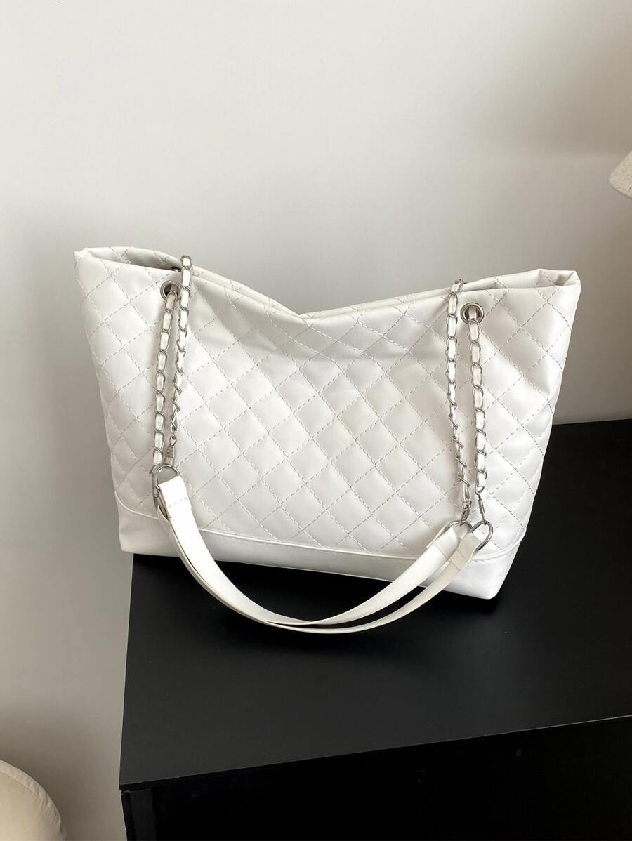 Túi Xách tay Nữ Đôi tay cầm Đúng mốt - trắng - Xem 1