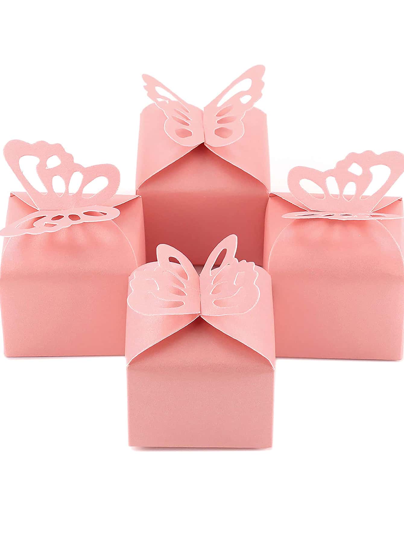 10pcs Butterfly Decor Gift Box - Pink - View 1
