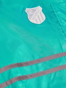 1pc Reflective Detail Pet Raincoat - Blue - View 5