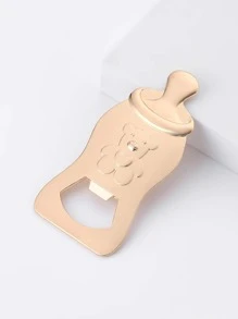 1入組鋅合金葡萄酒現代瓶形紅酒瓶開瓶器