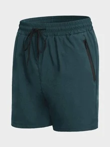 Manfinity Sport Corelite Hombres Shorts deportivos de cintura con cordón - Azul - Ver 1