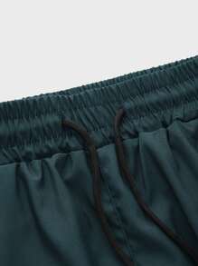 Manfinity Sport Corelite Hombres Shorts deportivos de cintura con cordón - Azul - Ver 4