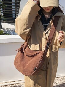 極簡流浪包 - 棕色 - 查看 2