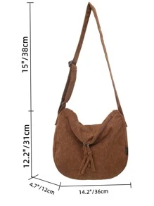 極簡流浪包 - 棕色 - 查看 3