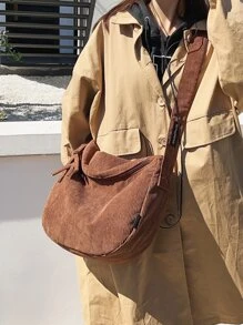 極簡流浪包 - 棕色 - 查看 4
