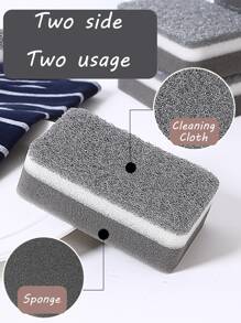4pcs Double-sided Cleaning Sponge - Multicolor - View 3