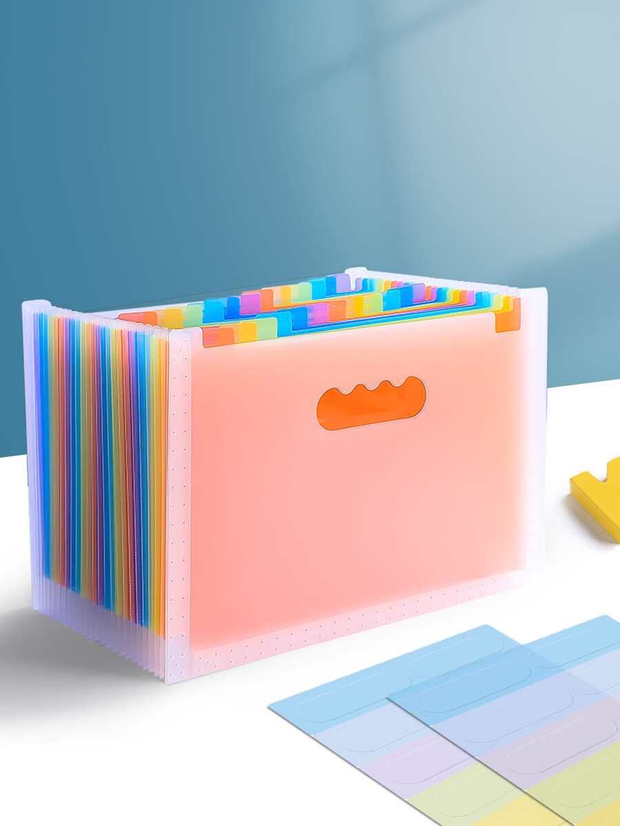 1入組多層文件袋 - 彩色 - 查看 1