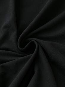 Calvaya Plus Guipure Lace Trim Cami Bodysuit - Black - View 4