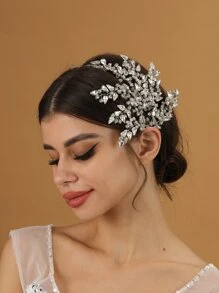 水钻装饰新娘发带情人节配饰 - 銀色 - 查看 8