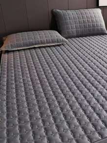 1pair Quilted Pillowcase Without Filler - Grey - View 2