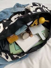 Holiday Over Night Luggage Travel Duffel Bag With Leopard Pattern, Large Capacity Waterproof Gym Bag, Weekend Carry-On Handbag With Dry And Wet Separation, Casual Portable Shoulder Bag For Business, Vacation, Outdoor, Skiing, Yoga, Exercise Fitting Luggage Bag Overnight Bag Carry On Bag Hand Bag Gym Bag For Work School Stuff For Back To School For Student Handbags Weekend Bag Hand Bagsholiday Traveling Bag For Suitcase Duffle Bag For Luggage College Bag Luggage Bags Weekender Bag Hospital Bag Winter