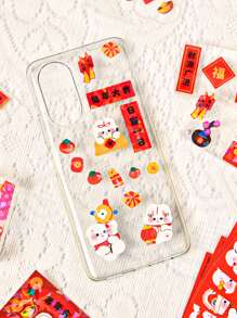 1pack Cartoon Graphic Random Sticker - Multicolor - View 8