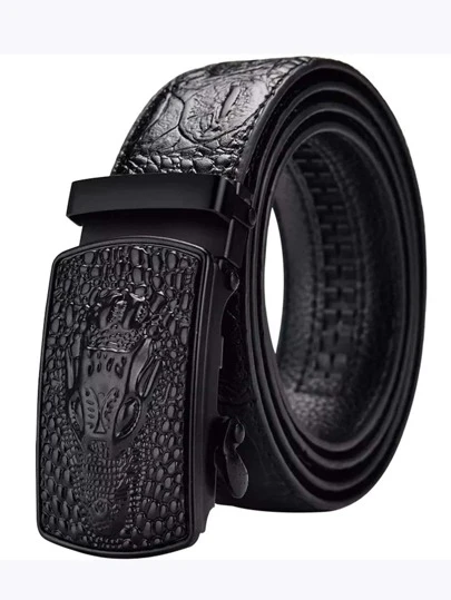 男士压纹自动扣皮带，适合夏季工作、校园休闲、商务场合，也是送给男友、丈夫、父亲、男士的礼物，日常佩戴时尚百搭，适合青少年、户外、度假、运动、旅行、街头、波西米亚风、复古秋季、万圣节等各种场合，是秋冬季的必备配饰。适合青少年、青年、男士，休闲、户外、运动、度假、毕业礼物、生日礼物、日常佩戴。