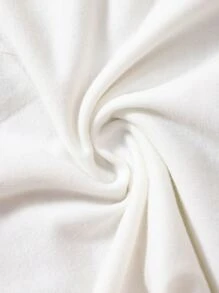 Niñitas Camiseta con estampado floral ribete con fruncido - Blanco - Ver 5