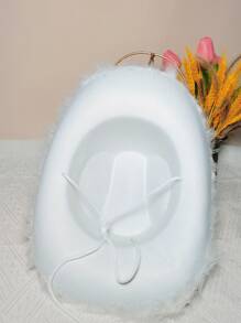 Sombrero vaquero con flecos - Blanco - Ver 4