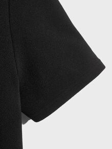 Manfinity RebelGame Men Reflective Cartoon Graphic Tee & Shorts - Black - View 12