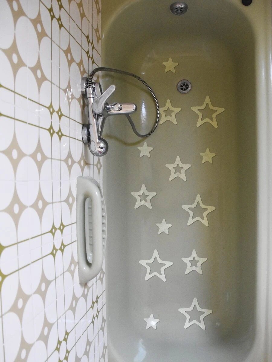 30 piezas Pegatina en forma de estrella antideslizante - transparente - Ver 1