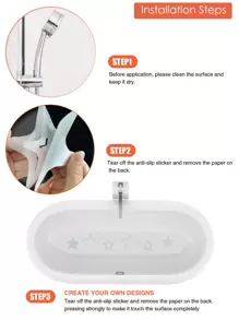 30 piezas Pegatina en forma de estrella antideslizante - transparente - Ver 7