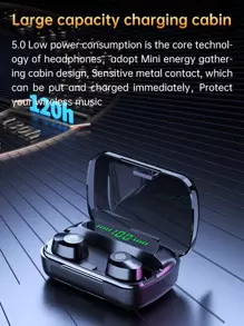 數字顯示幕遊戲無綫耳机 - 黑色 - 查看 8