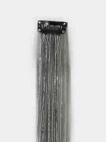 1 pieza Extensión del pelo con clip largo recto sintético - Multicolor - Ver 4