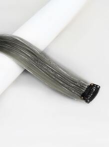 1 pieza Extensión del pelo con clip largo recto sintético - Multicolor - Ver 5