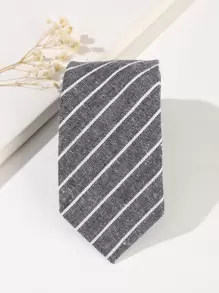 Hombres de rayas con cordón - Gris - Ver 1