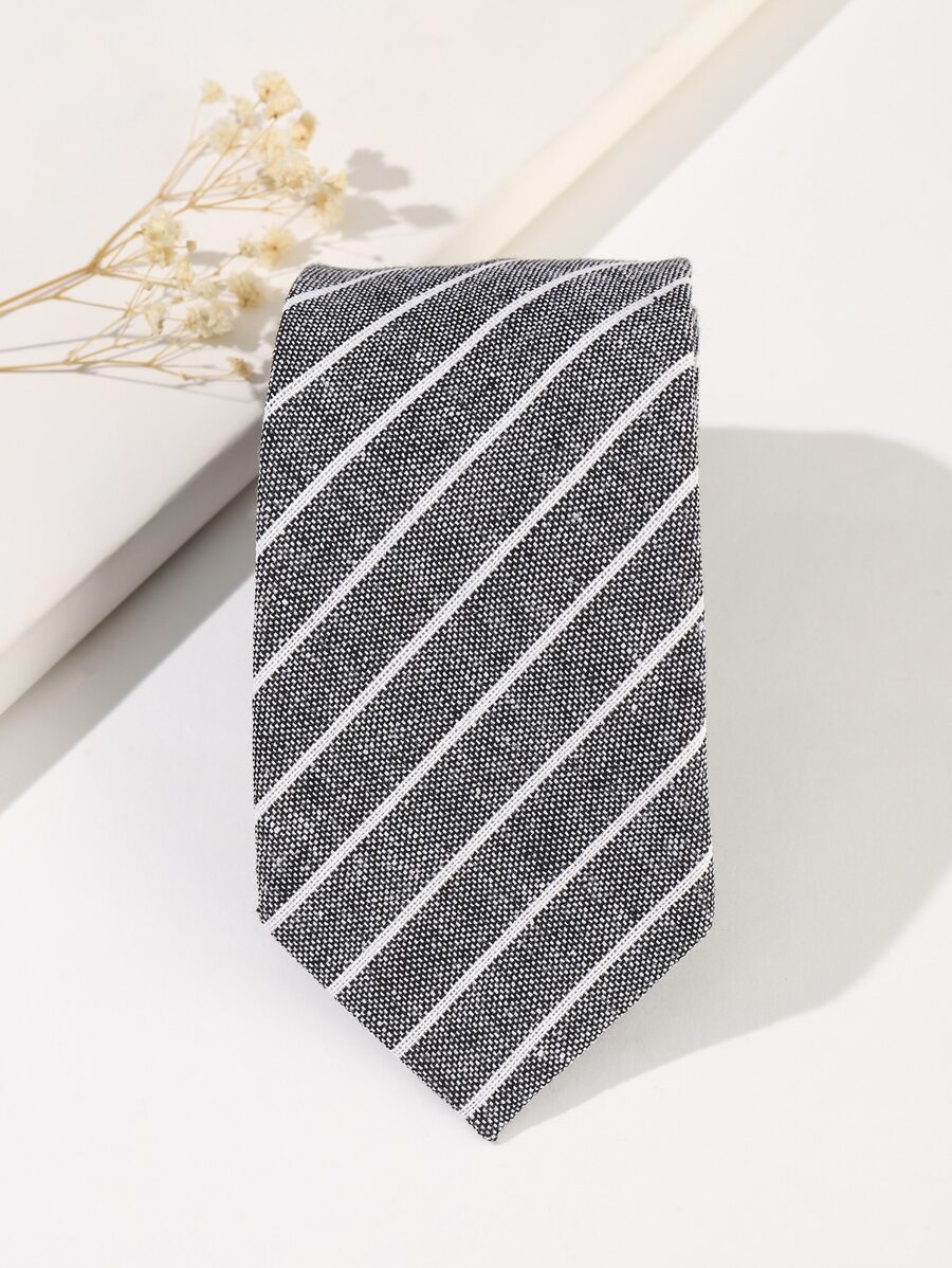 Hombres de rayas con cordón - Gris - Ver 1