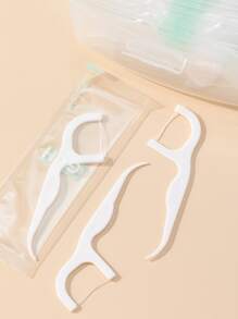 40 piezas Palillo de dientes dental desechable - Blanco - Ver 2