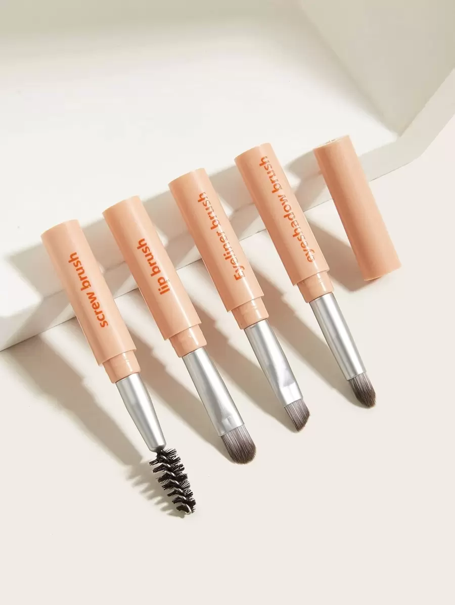 4 In 1 Multifunctional Makeup Brush,Brush Set,Makeup Brush Kit,Make Up Brush Set,Make Up Set Complete,Makeup Brush Set,Complete Makeup Kit,Brush Kit,Brushes Makeup Set,Makeup Gift Set - Orange - View 1